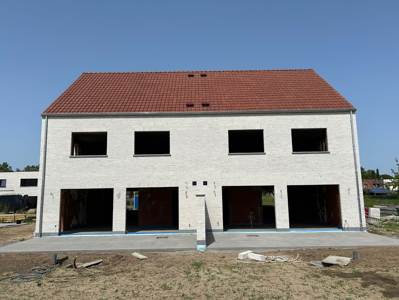 Nieuwbouw woning ruwbouw uitgevoerd door H-Buildings
